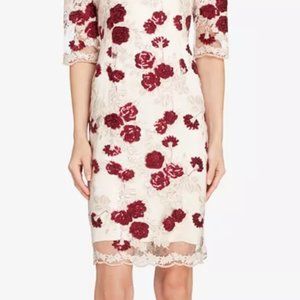 NWT Tahari Lace & Sequins Sheath Dress Size 10
